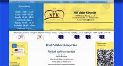 Desktop Screenshot of hildvk.hu